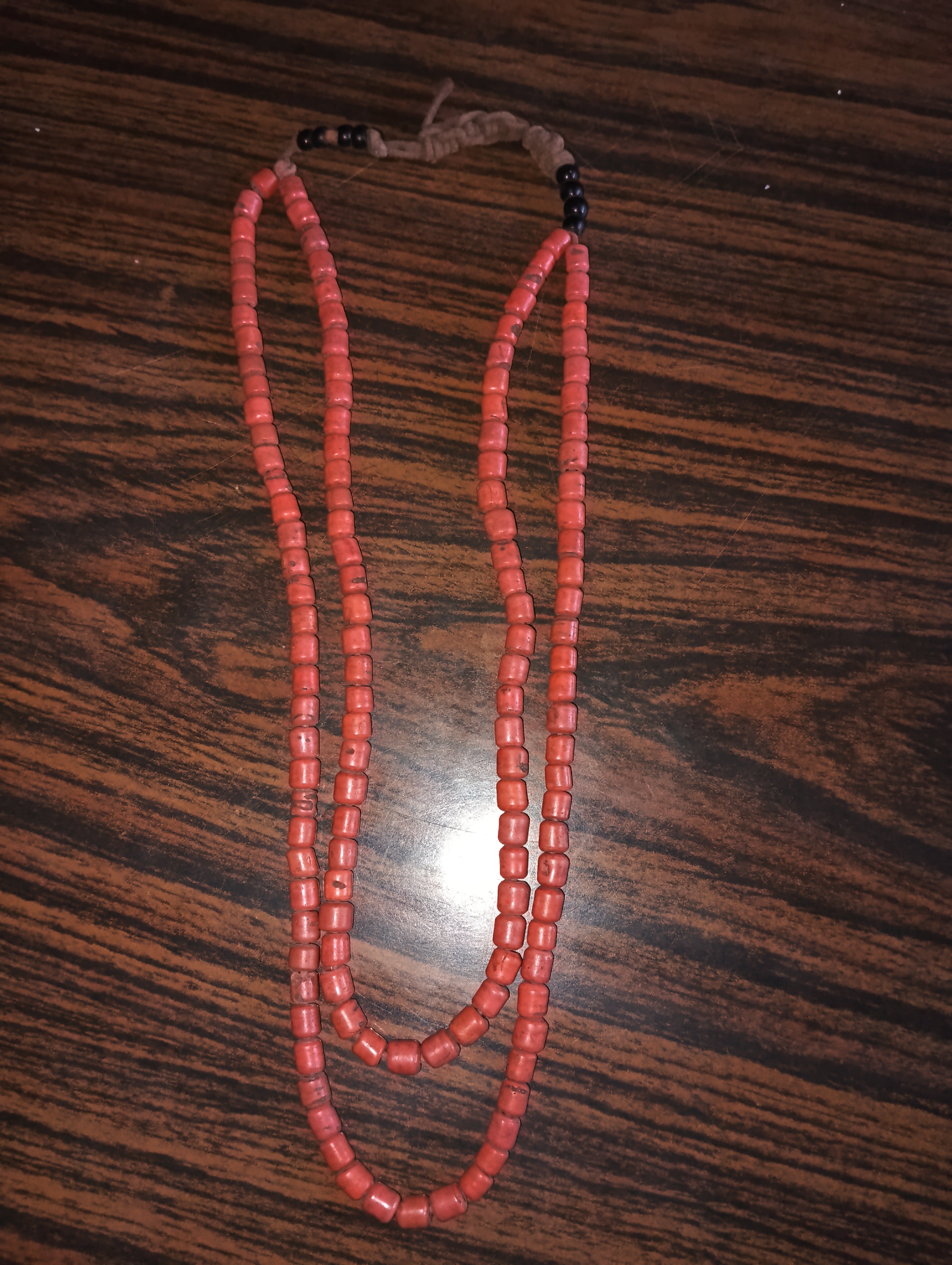 Antique 300-Year-Old Authentic Havala Mala | Genuine Vintage Red Coral Necklace image